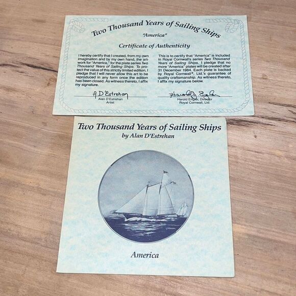 America Two Thousand Years of Sailing Ships A. D'Estrehan Royal Cornwall - Picture 7 of 7
